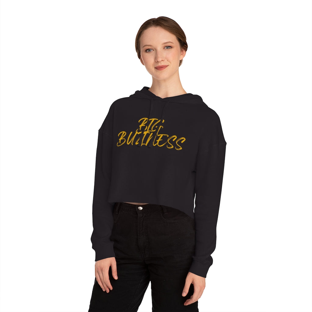 Big Buziness BLK Women’s Cropped Hooded Sweatshirt