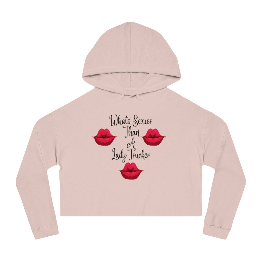 Women’s Sexy Trucker  Cropped Hooded Sweatshirt