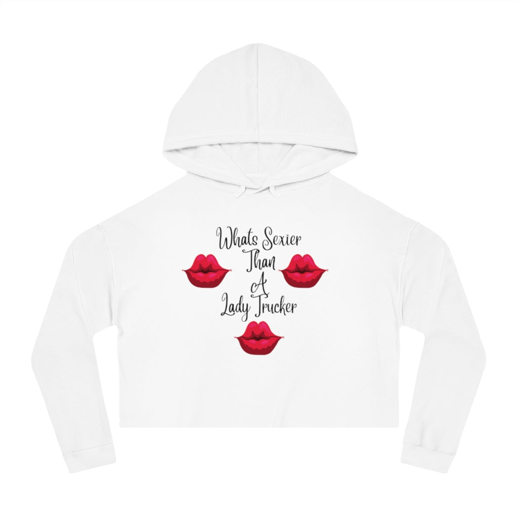 Women’s Sexy Trucker  Cropped Hooded Sweatshirt